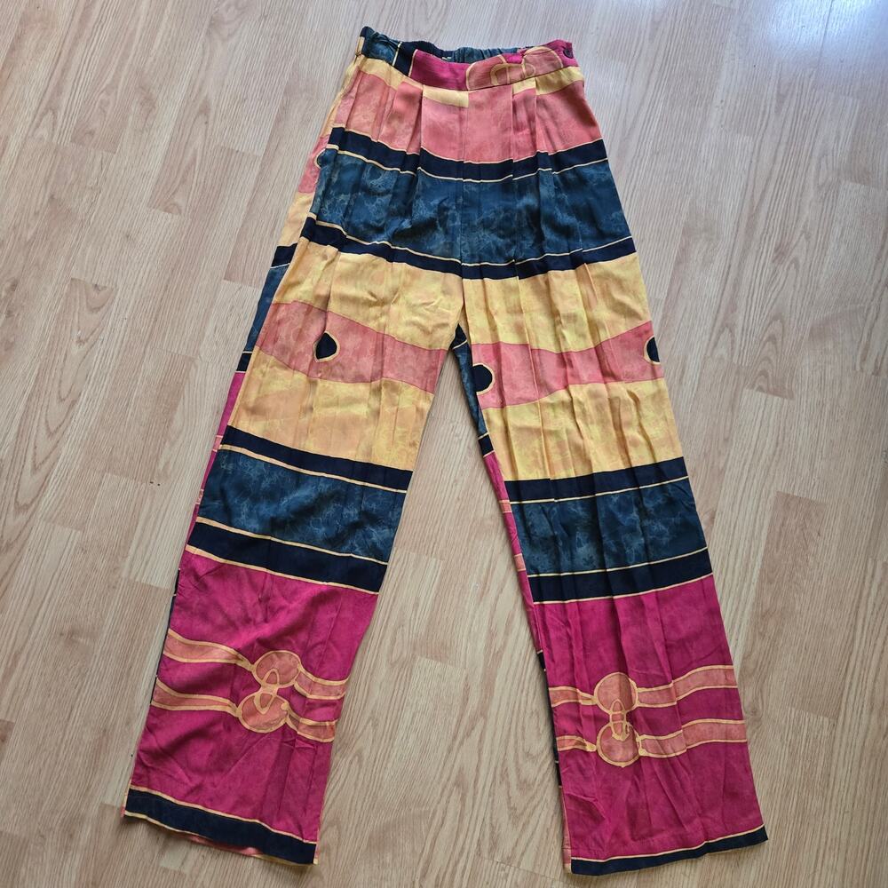 Endeavor Vintage 90s Y2K Wide Leg Handmade Boho Hippie Indie Festival Pants M